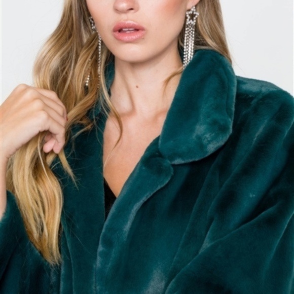KELLY Emerald Green Coat - Picture 6 of 8